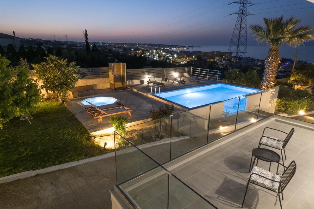 Queen'S Gem Luxury Villa - Heated Jacuzzi & Pool Hersonissos  Dış mekan fotoğraf