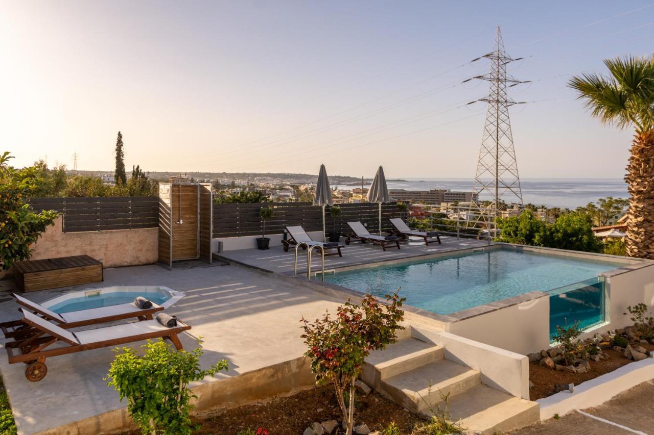 Queen'S Gem Luxury Villa - Heated Jacuzzi & Pool Hersonissos  Dış mekan fotoğraf