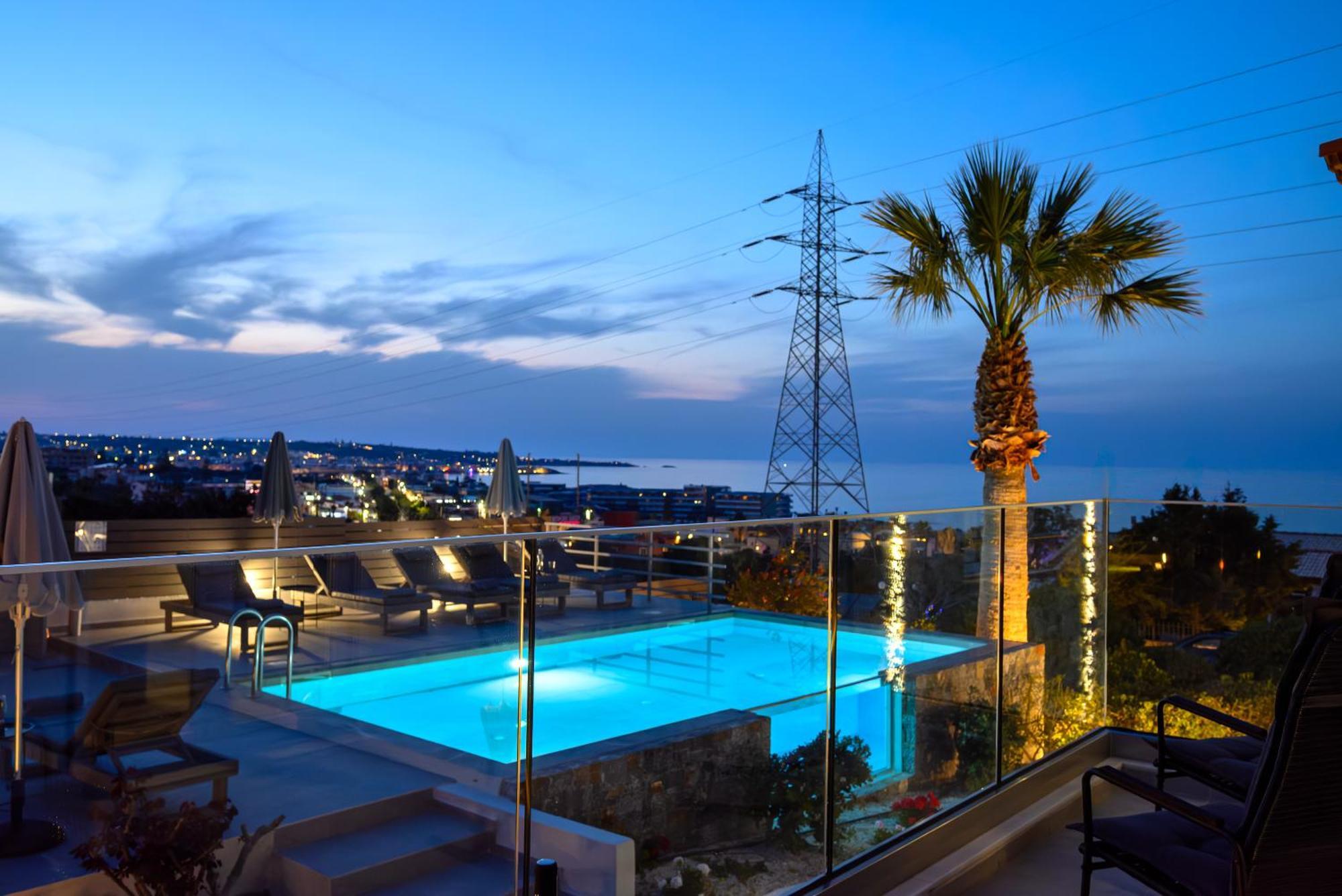 Queen'S Gem Luxury Villa - Heated Jacuzzi & Pool Hersonissos  Dış mekan fotoğraf